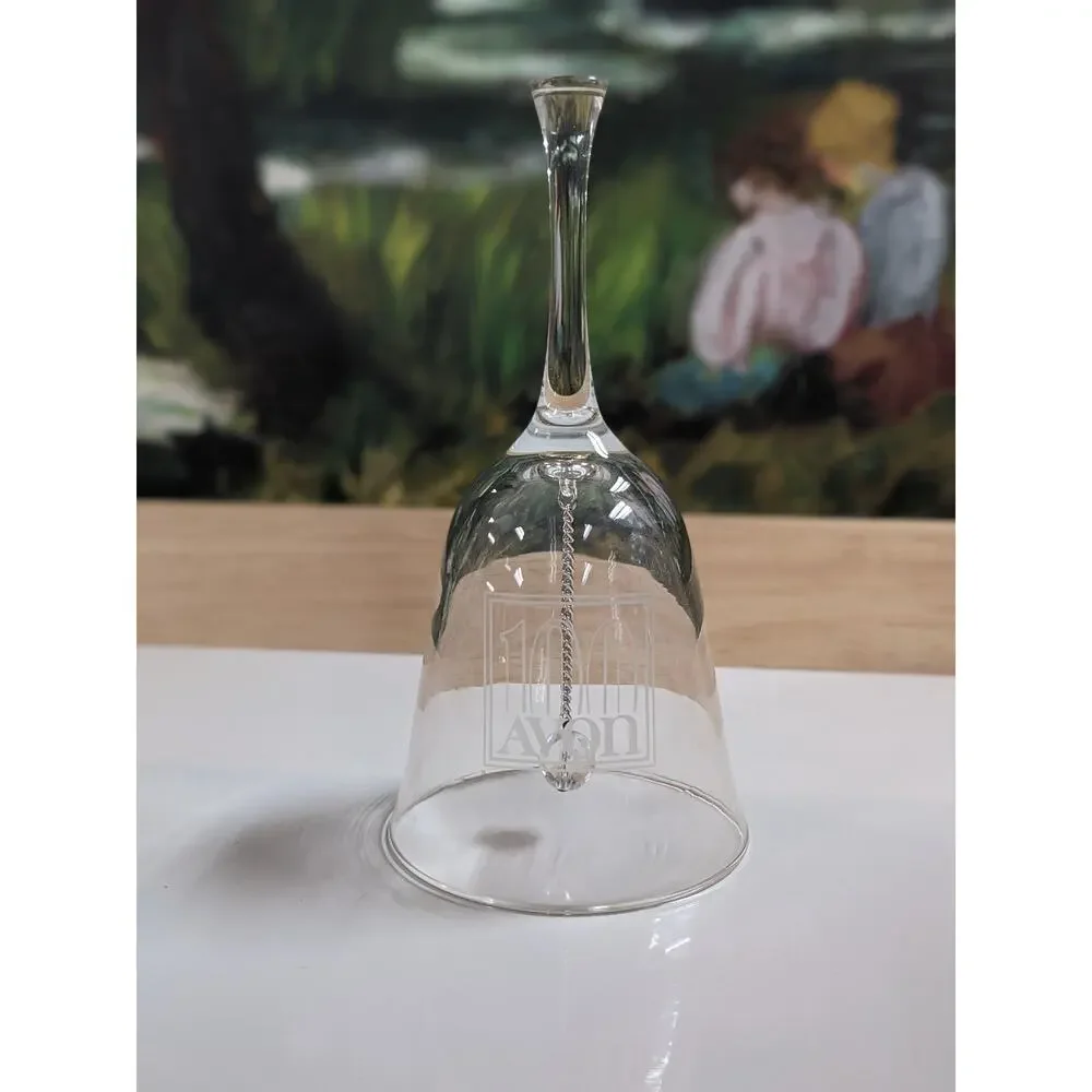 Avon 1986 Glass Bell 100th Anniversary Centennial Celebration Commemorative